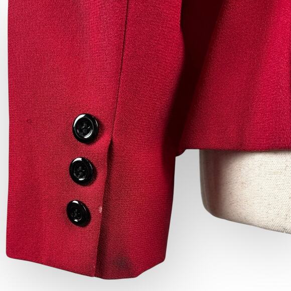 Vintage Red Suit Jacket and Skirt Set Small - Picture 7 of 10